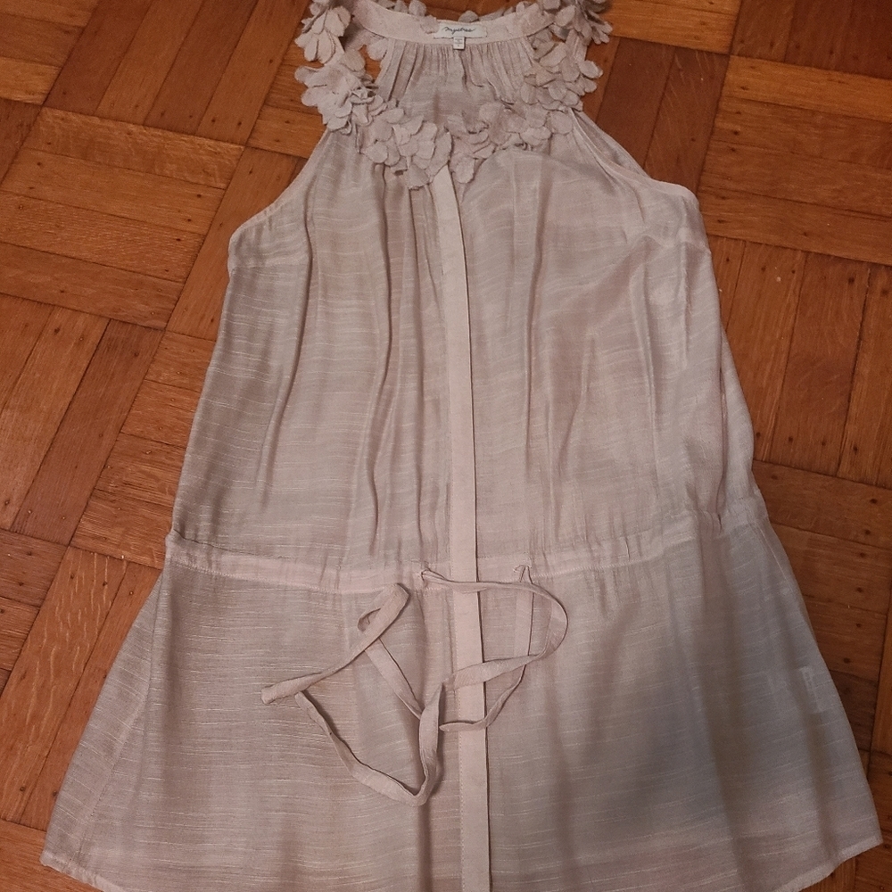 Mystree sheer linen gauzy top Hp🔥🔥🔥🔥